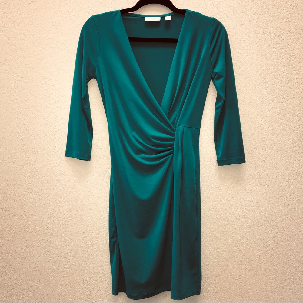 New York & Company size XS Teal Shift Dress